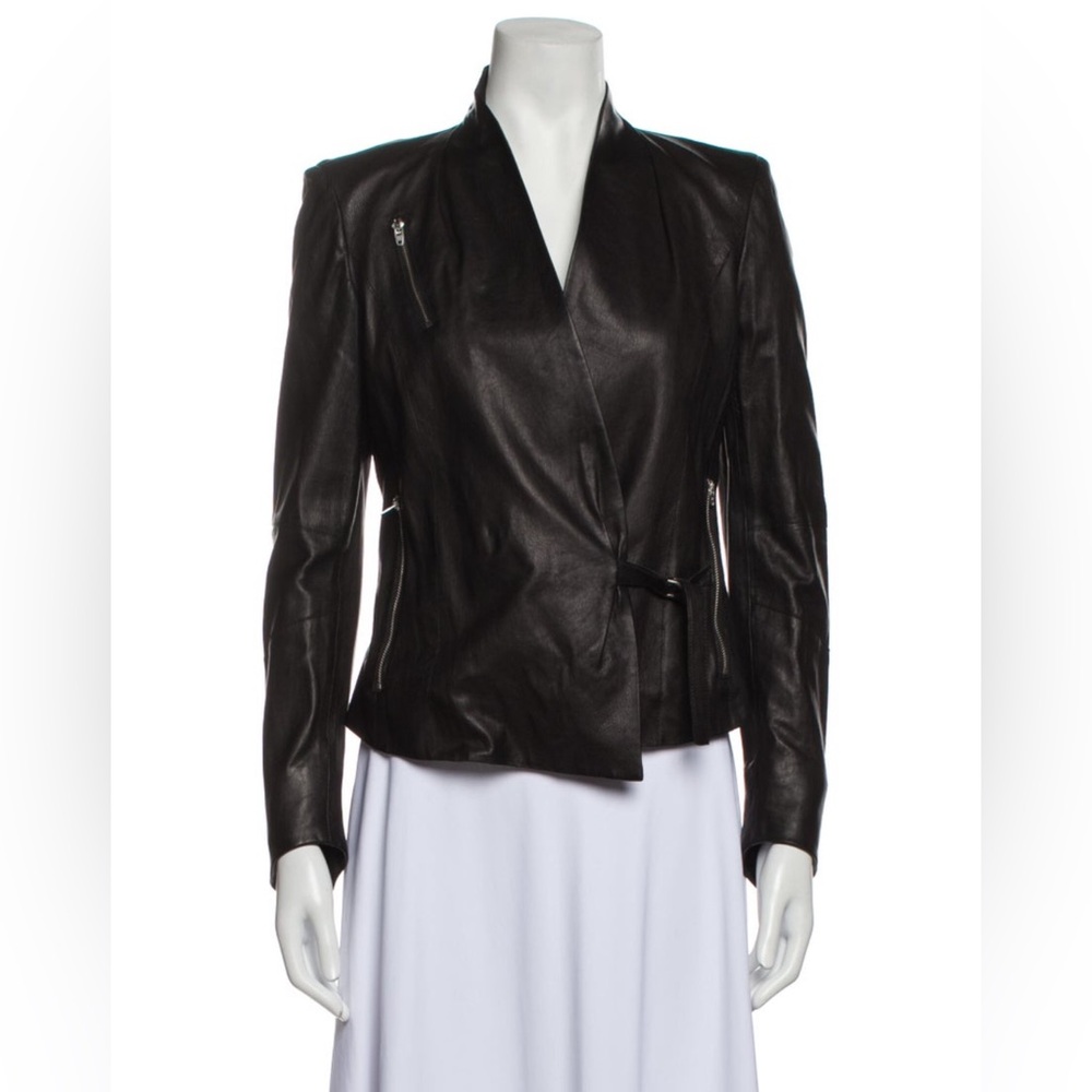 Helmut Lang Lamb Leather Biker Jacket
